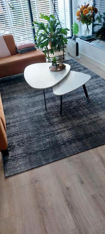 Trendy zwart/grijs vloerkleed 286x203 beschikbaar voor biedingen