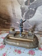 Antiek messing inktstel jager, Antiek en Kunst, Antiek | Koper en Brons, Ophalen of Verzenden