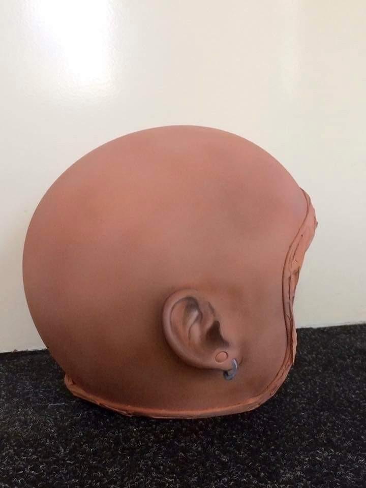 Te koop : leuke airbrush helm., Motoren, Kleding | Motorhelmen, XL, Overige merken, Tweedehands, Ophalen of Verzenden