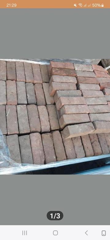 TE KOOP 3 M2 GEBAKKEN KLINKERS 7-DUIMERS beschikbaar voor biedingen