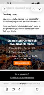 2 Zitplaatsen voor OKT schaatsen maandag 29 dec, Tickets en Kaartjes, Twee personen, December