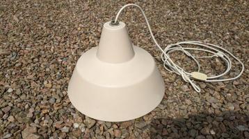 Vintage industriële fabriekslamp, 23 cm hoog beschikbaar voor biedingen