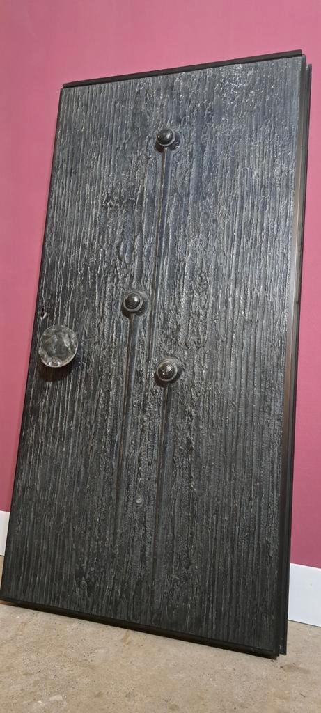 Deur brutalist vintage retro, Doe-het-zelf en Verbouw, Deuren en Horren, Zo goed als nieuw, Garagedeur, 200 tot 215 cm, 120 cm of meer