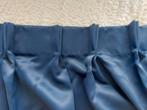 3 verduisterende gordijnen Indigo blauw., Huis en Inrichting, Stoffering | Gordijnen en Lamellen, Ophalen, Blauw, Nieuw, 200 cm of meer