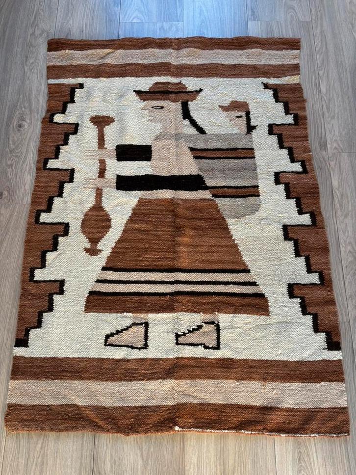Handgemaakt kleed tapijt alpaca? Wol Peru, Huis en Inrichting, Stoffering | Tapijten en Kleden, Zo goed als nieuw, 200 cm of meer