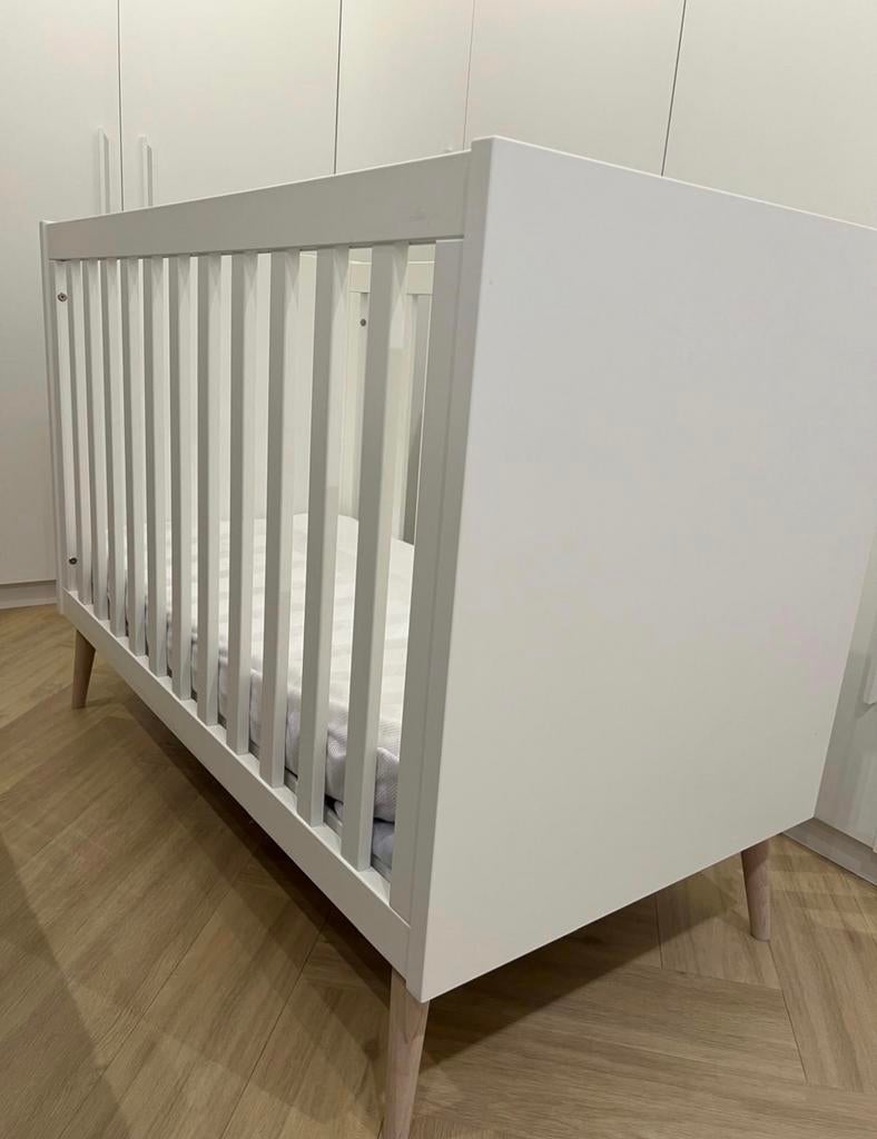 Wit Ledikant incl matras, Ophalen of Verzenden, Gebruikt, Ledikant