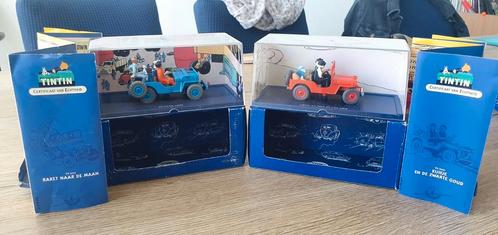 Kuifje in de Auto - 2x Jeeps, Verzamelen, Stripfiguren, Zo goed als nieuw, Beeldje of Figuurtje, Kuifje, Ophalen of Verzenden