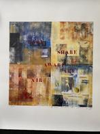 Schilderij care, share, dare, air and aware, Ophalen of Verzenden