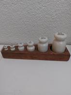 Gewichten porselein, Ophalen, Kunststof, Gebruikt, Wandhaken