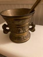 Zware koperen vijzel, Ophalen of Verzenden