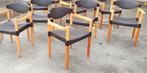 6 vintage Strax stoelen, Hartmut Lohmeyer voor Casala, Tweedehands, Bruin, Tweedehands, Vijf, Zes of meer stoelen