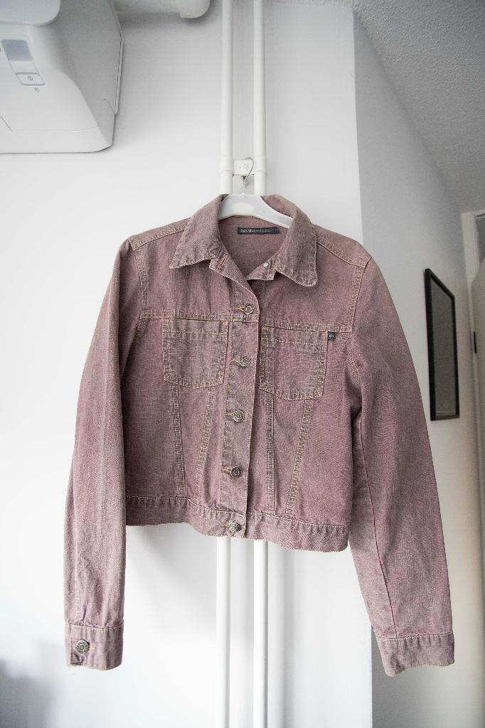 Lila / paars spijkerjasje Dept (Image) maat M, Kleding | Dames, Jassen | Zomer, Gedragen, Maat 38/40 (M), Paars, Ophalen of Verzenden