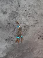 Navelpiercing dromenvanger blauw, Ophalen of Verzenden, Zo goed als nieuw, Staal, Navelpiercing