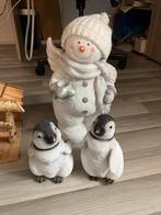 Kerst sneeuwman + pinguïns, Ophalen of Verzenden, Zo goed als nieuw