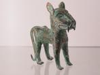 Div obj. 515 gr. Bronzen Benin luipaard, Nigeria (170305-02), Ophalen of Verzenden