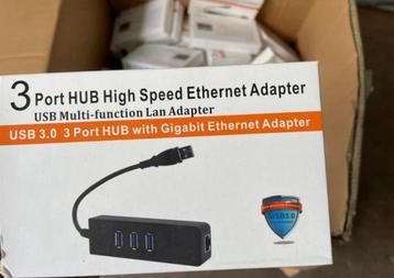 Partij Port HUB High Speed Ethernet Adapter - 84 stuks beschikbaar voor biedingen