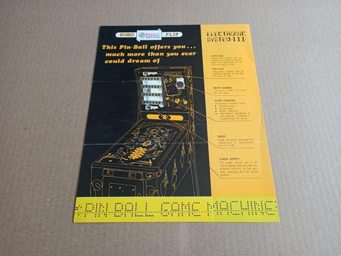 Flyer/ Folder: Recel Poker Plus (1977) Flipperkast, Verzamelen, Automaten | Flipperkasten, Gebruikt, Mechanisch, Gottlieb, Verzenden