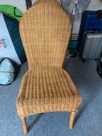 2 rieten stoelen, Huis en Inrichting, Stoelen, Ophalen, Zo goed als nieuw, Bruin, Twee
