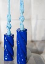 By Boo kandelaren blauw model chuppa &klevering, Huis en Inrichting, Woonaccessoires | Kandelaars en Kaarsen, Overige materialen