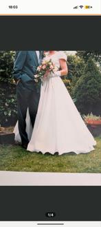 Witte trouwjurk met. 38, Gabor trouwschoenen  38, Kleding | Dames, Ophalen of Verzenden, Zo goed als nieuw, Wit, Trouwjurk