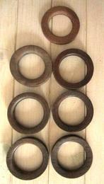 7 houten Gordijnringen leuk als lijstje (foto-borduursel enz, Ophalen, Gebruikt, Minder dan 50 cm, Minder dan 100 cm