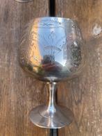 zilverkleurige metalen (wijn-)glazen, Antiek en Kunst, Ophalen of Verzenden