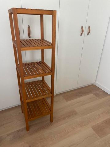 Ikea houten badkamer rek beschikbaar voor biedingen