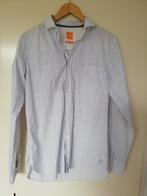 Overhemd Hugo Boss orange wit met blauw maat M slim fit, Kleding | Heren, Overhemden, Ophalen of Verzenden, Zo goed als nieuw