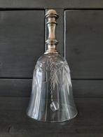 Kristallen tafelbel met zilveren handvat, Ophalen of Verzenden