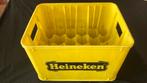 Oud geel Heineken kratje 197? Tomado ronde hoeken, Verzamelen, Ophalen of Verzenden, Gebruikt, Overige typen, Heineken