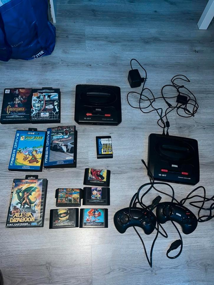 SEGA 16 bit mega drive || met spellen, Spelcomputers en Games, Games | Sega, Gebruikt, Mega Drive, 2 spelers, Vanaf 3 jaar, Ophalen of Verzenden