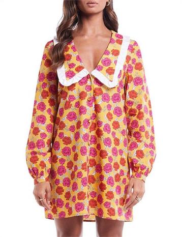 Never Fully Dressed blouse jurk 40 geel roze NIEUW beschikbaar voor biedingen