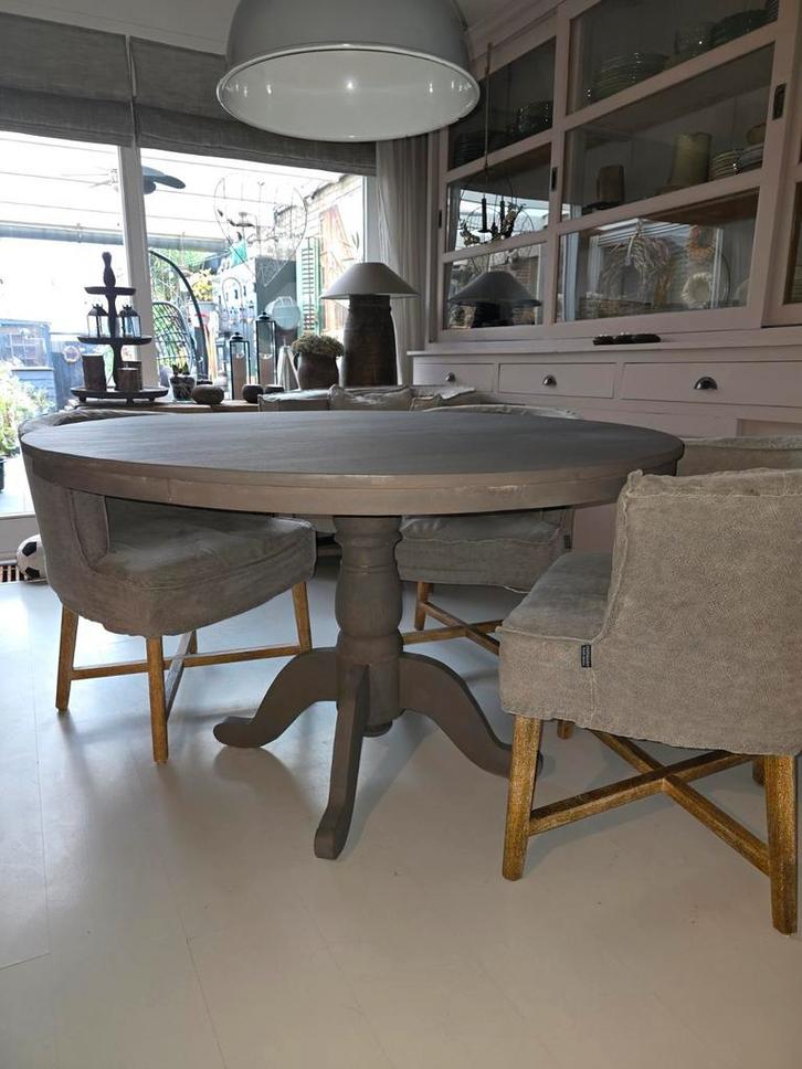 Aura Peeperkorn Ronde Eettafel 125 cm., Antiek en Kunst, Antiek | Meubels | Tafels, Ophalen of Verzenden