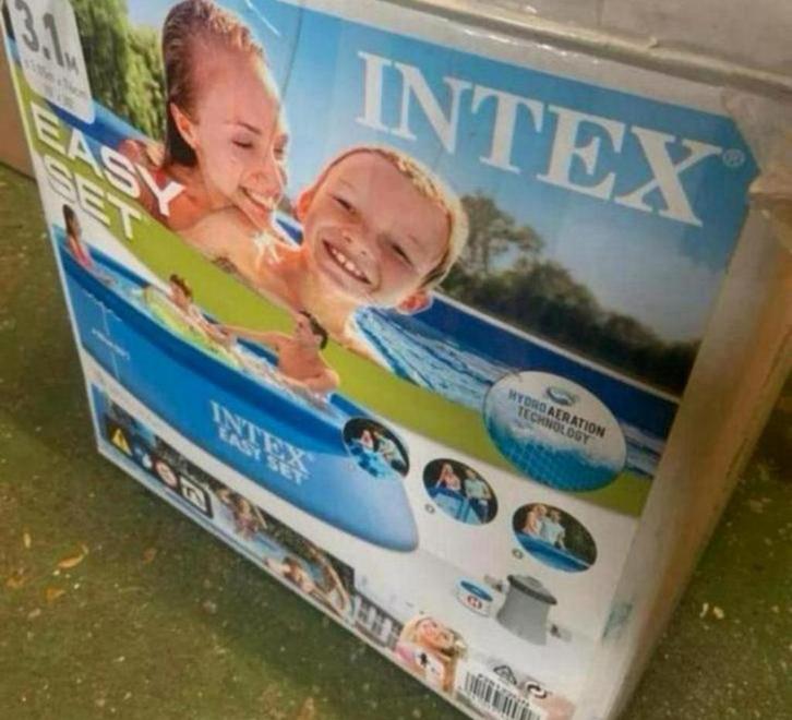 Intex zwembad zwem Easy Set Rond 305x76 + POMP zwemmen swim, Tuin en Terras, Zwembaden, Zo goed als nieuw, Opblaaszwembad, Minder dan 80 cm
