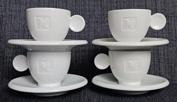 4x Nespresso kop en schotel espresso (porselein) beschikbaar voor biedingen