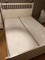 IKEA Hemnes bed - Tweepersoons, Huis en Inrichting, Slaapkamer | Bedden, Ophalen, Gebruikt, Wit, Tweepersoons
