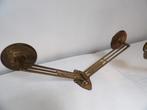 Art Nouveau Wand Kandelaars, messing/brons, Antiek en Kunst, Antiek | Kandelaars, Ophalen of Verzenden, Koper of Brons