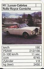 Kw1488 autokaartje rolls royce corniche (h1), Ophalen of Verzenden, Zo goed als nieuw, Auto's