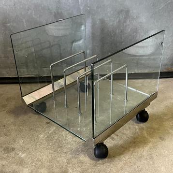 OPRUIMING Italiaans Gallotti & Radice lectuur of lp rek glas beschikbaar voor biedingen