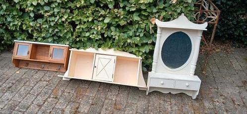 Diverse kleine en grote kasten regaal rekje brocant zie foto, Huis en Inrichting, Kasten | Vitrinekasten, Zo goed als nieuw, Ophalen