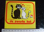 sticker de zwarte kat bar discotheek logo, Verzamelen, Verzenden, Zo goed als nieuw, Bedrijf of Vereniging