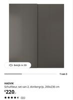 IKEA Hasvik Schuifdeur met Ophanging - Nieuw in Verpakking, Ophalen, 80 tot 100 cm, Binnendeur, Nieuw