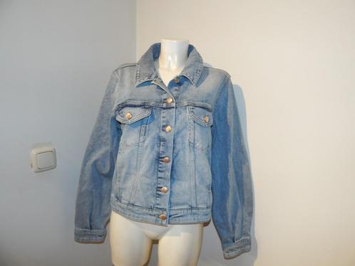 Studio Anneloes stoer jeans jack gouden knopen S/M, Kleding | Dames, Jassen | Zomer, Nieuw, Maat 36 (S), Blauw, Verzenden
