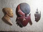 MASKERS 3 stuks Indnesisch Afrikaans zie beschrijving, Ophalen of Verzenden
