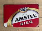 Reclamebord Amstel 20x30, Ophalen of Verzenden, Zo goed als nieuw, Reclamebord