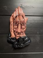 Japanse tattoo biddende handen wand beeld silly art, Ophalen of Verzenden, Nieuw