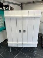 Witte Kinderkamer Kast met Metalen Poten, Antiek en Kunst, Ophalen