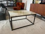 Marmeren salontafel, Huis en Inrichting, Tafels | Bijzettafels, Ophalen, Gebruikt, Vierkant, 75 cm of meer