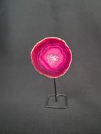 Roze Agaat Edelsteen op Standaard, Ophalen of Verzenden