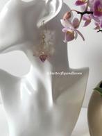 Unieke handgemaakte orchidee oorbellen Liefdevol en uniek, Ophalen, Nieuw, Overige materialen, Hangers